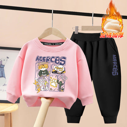A children's sweater set