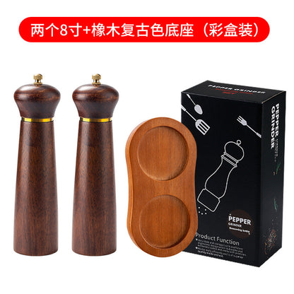 A pepper grinder