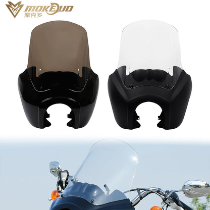 A suitable for Harley Dana modified retro headlight hood windshield front car headlight fairing 07-17