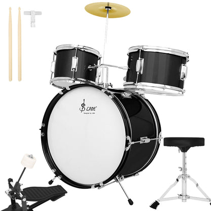 A foreign trade children's drum kit practice drum beginner test playing jazz drum 3 drum 1 cymbal percussion instrument early education gift