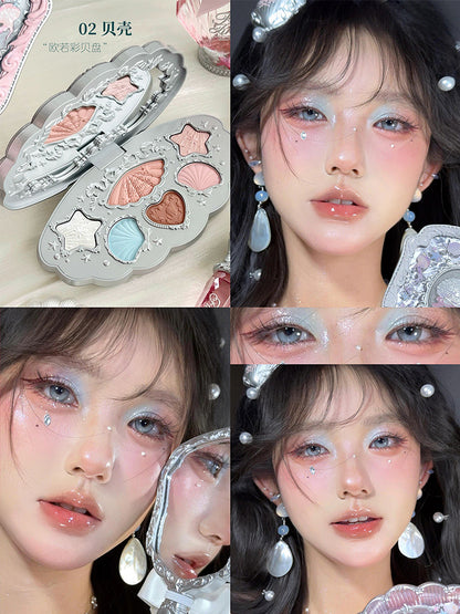 A new product,  Sweetheart Bear eyeshadow, Swan Cloud Shoulder, strawberry, all series of stores can be self-organized gift boxes.