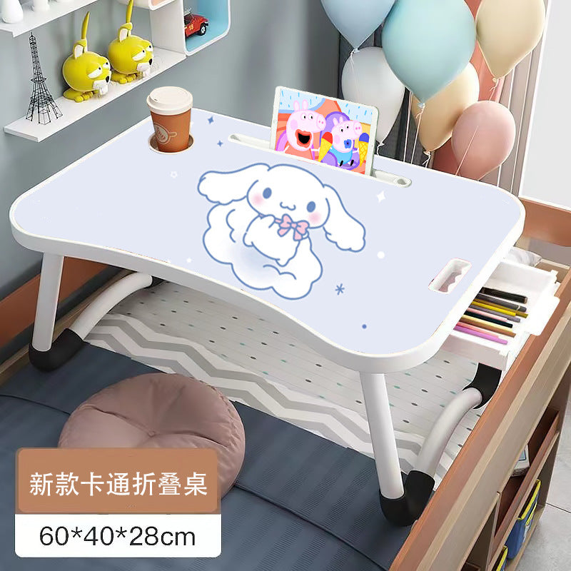 A: Removable bed table dormitory folding desk free computer desk office furniture