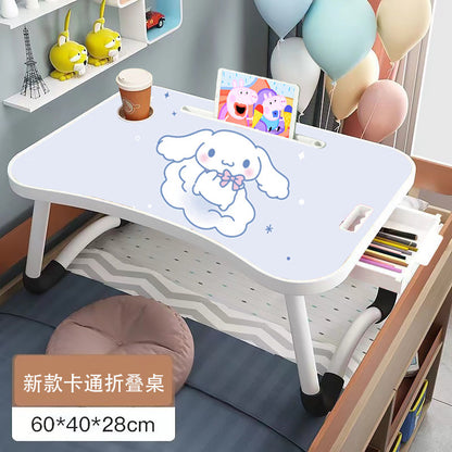 A: Removable bed table dormitory folding desk free computer desk office furniture