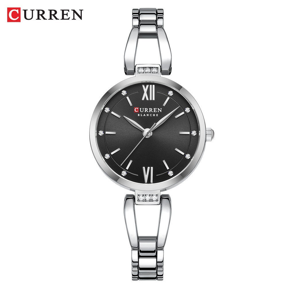 A 9092 Women's Watch Steel Bracelet with Watch Simple Ladies Quartz Bracelet Watch