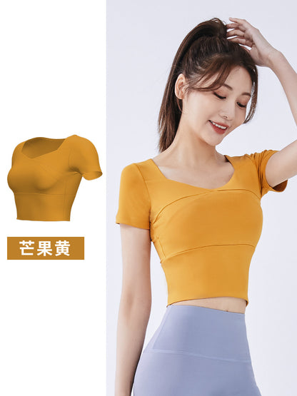 A No Embarrassment Line Yoga Pants Peach Hip Lift Leggings High Waist Belly Sports Naked Yoga Pants Women