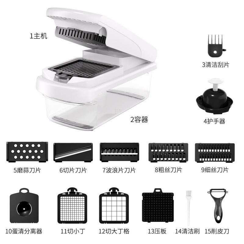 A multifunctional vegetable cutter kitchen supplies