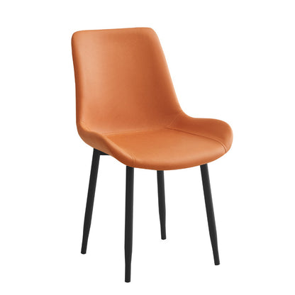 A Leather Dining Chair Home Hotel Reception Chair Leisure Chair Durable Dining Chair