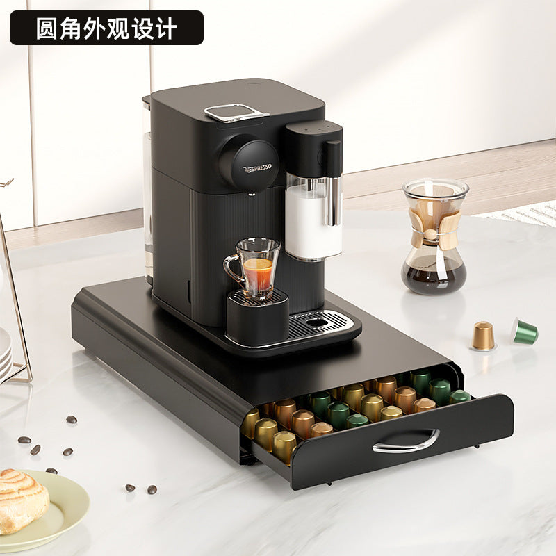 A Nespresso Coffee Capsule Drawer Box Nespresso Coffee Machine Base Nespresso Storage Rack Portable Design