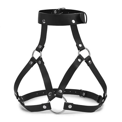 Air freight free shipping leather chest strap sexy neck chest strap chest chain