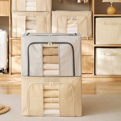 A Thickened folding storage box, sorting box, clothing oversized storage box, household clothes sorting Baina box