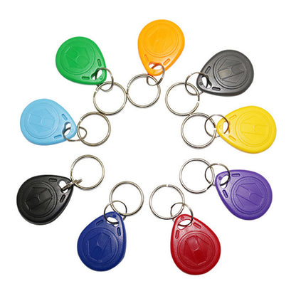 100 pieces No. 2 ID access control card 5200 keychain blue printed community copy IC elevator card attendance induction copy buckle