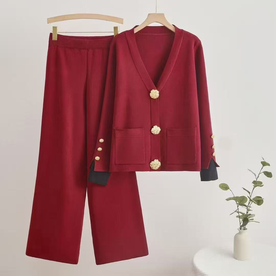 A knitted two-piece set