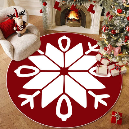 A round carpet floor mat