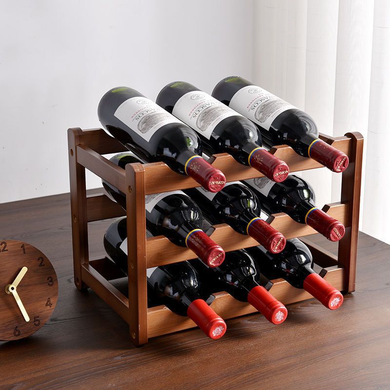 A Nanzhu red wine rack desktop household wine tray multi-layer tray