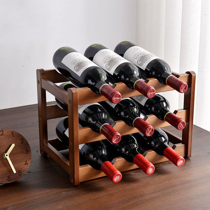 A Nanzhu red wine rack desktop household wine tray multi-layer tray