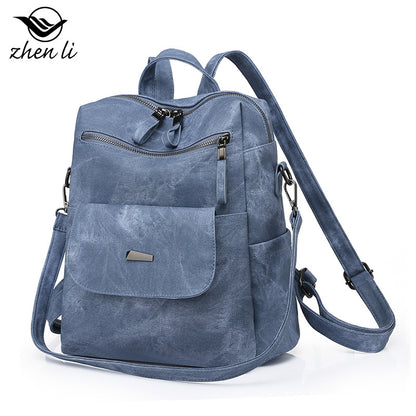 A bag large capacity cross-border women's backpack, backpack women's bags, retro backpack women's bags