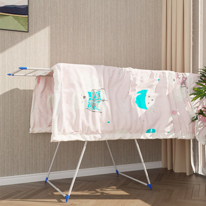 A drying rack floor-to-ceiling bedroom balcony baby home quilt drying removable storage stainless steel folding drying rack