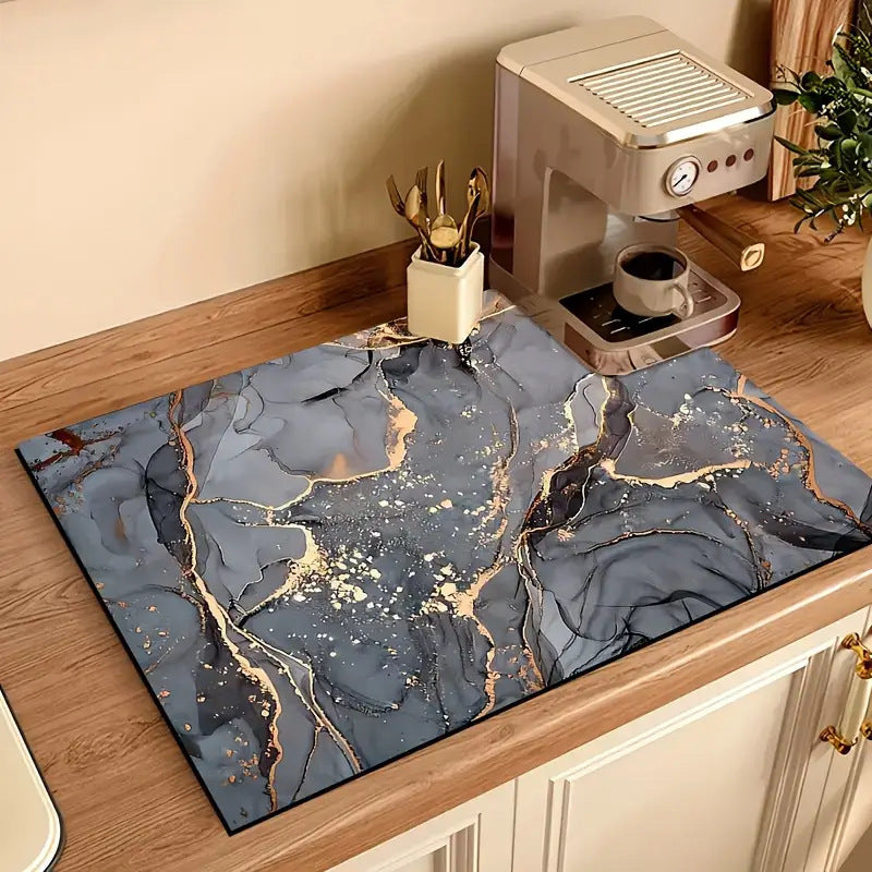 A Solid color kitchen drain pad New diatom mud desktop pool Wear-resistant suction pad Anti-scalding heat insulation pad