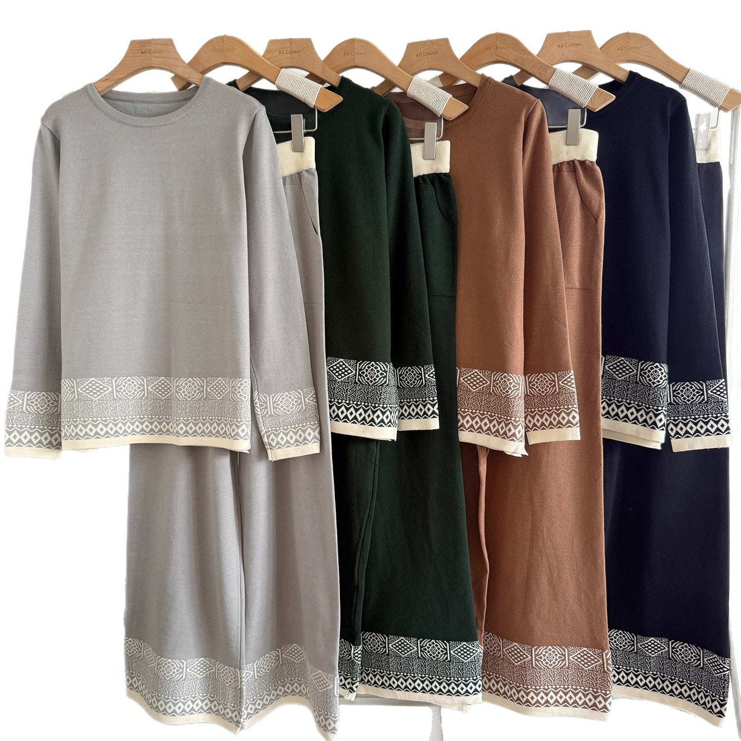 A knitted two-piece set