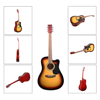 A 41 inch folk guitar beginner boys and girls students practice acoustic guitar set guitar beginner guitar