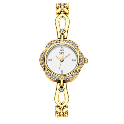 A Watch Women's Light Luxury Niche Simple Temperament Bracelet Women's Flower Dial High-end Ladies