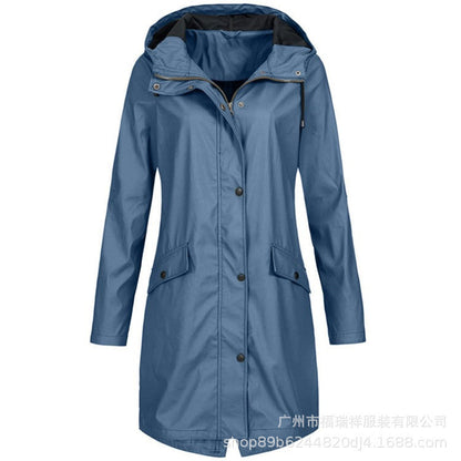 A hooded jacket
