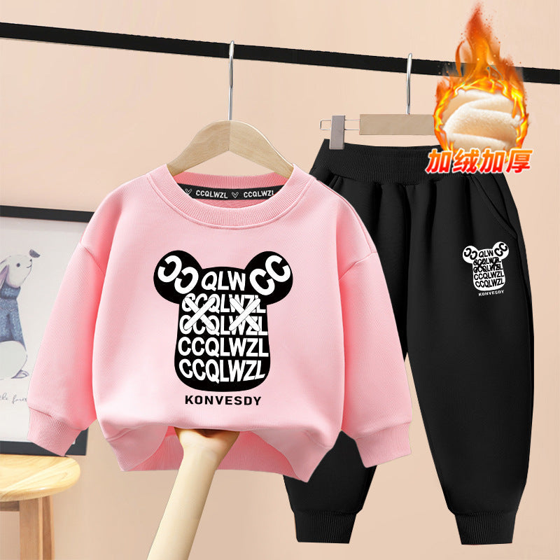 A children's sweater set