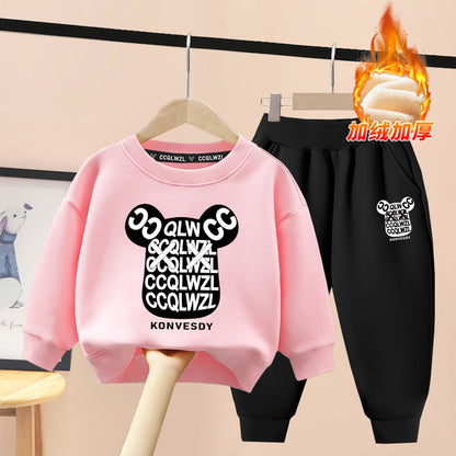 A children's sweater set