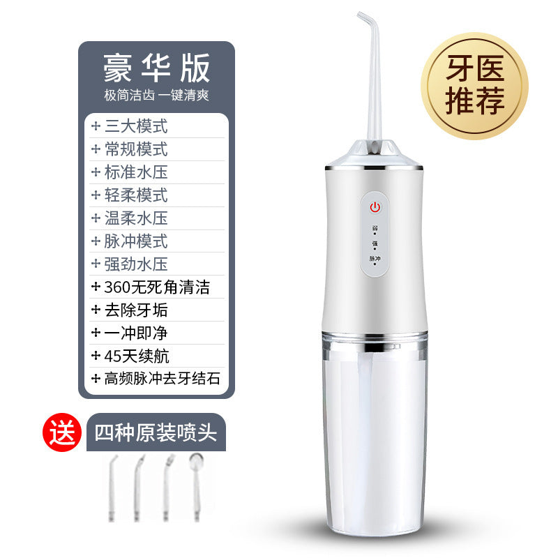 A electric tooth flusher