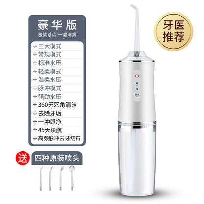 A electric tooth flusher