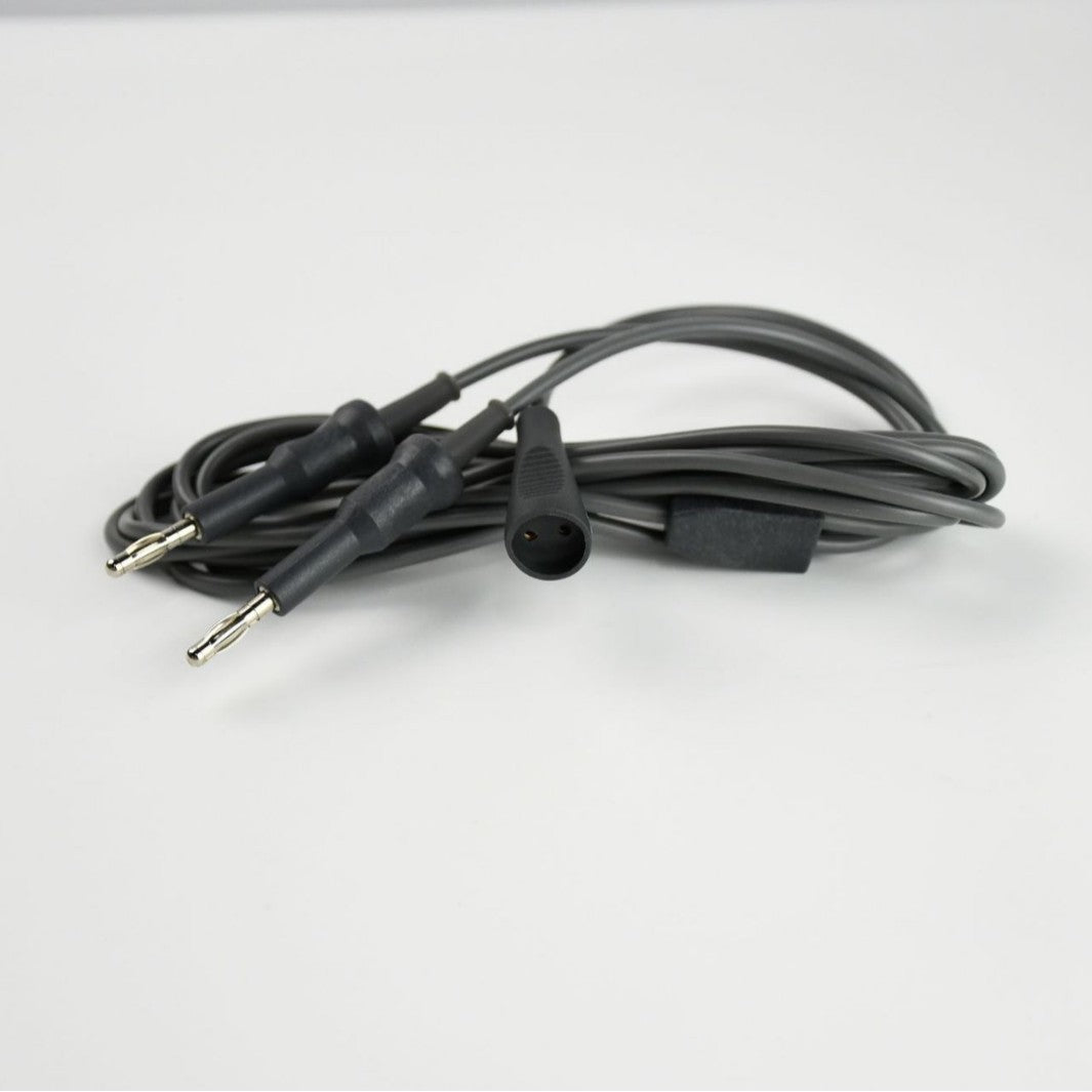 A Reusable bipolar coagulation clamp cable 4mm banana plug connection snake ESU-006C
