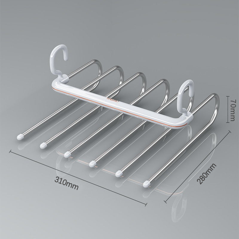 A folding pants rack storage rack