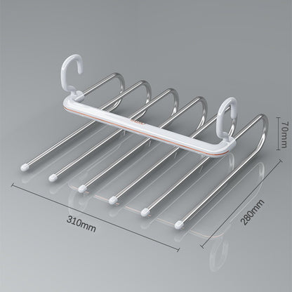 A folding pants rack storage rack