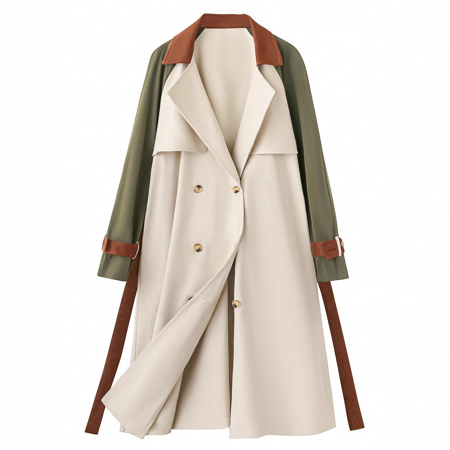 A trench midi length coat