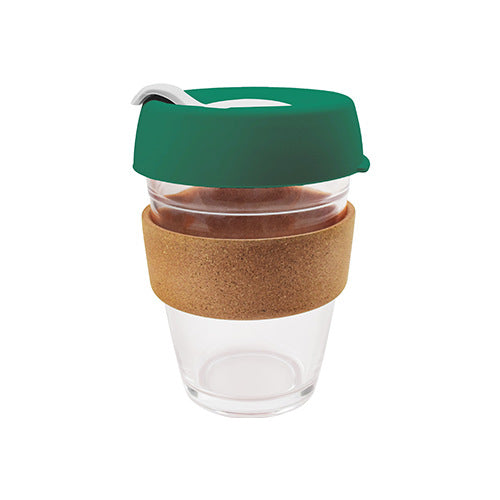 A American glass coffee cup, silicone cork water cup, heat-resistant glass with cup cover, anti-scalding and heat-insulating style teacup