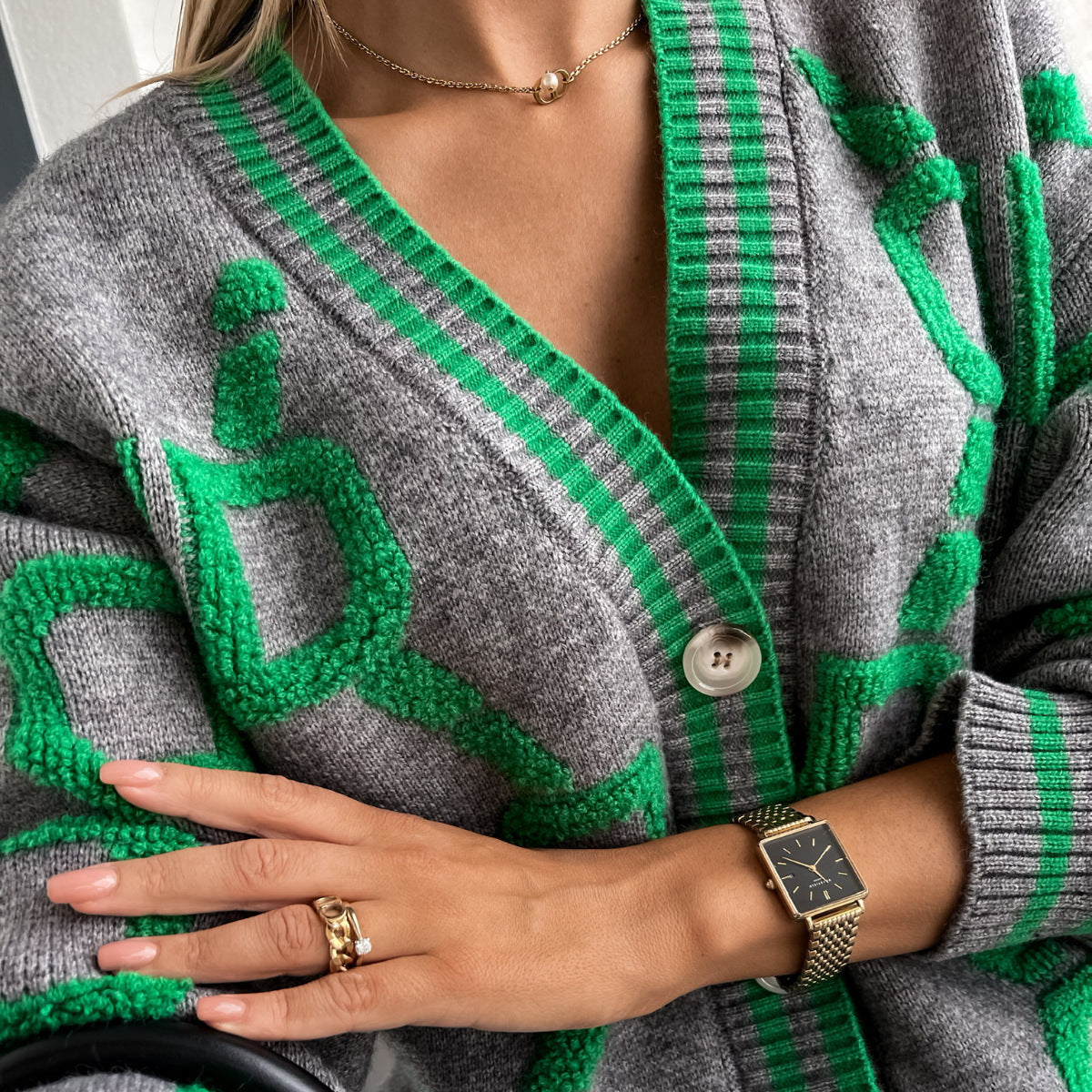 A sweater jacket