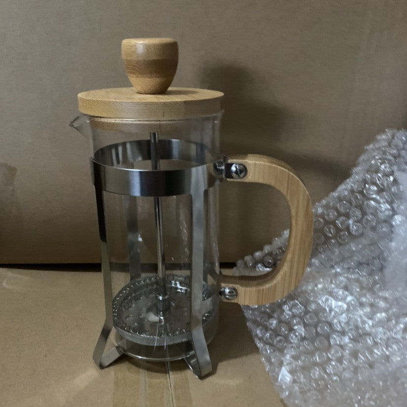 A Multifunctional French Press Pot Heat-resistant French Filter Press Pot Hand Brew Coffee Pot Household Stainless Steel Filter Tea Pot