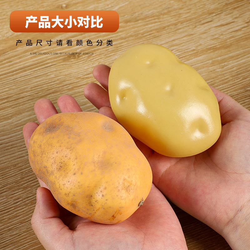 A Simulated Potato Vegetable Model Foam Fake Potato Shooting Film and Television Props Children's Early Education Cabinet Decoration