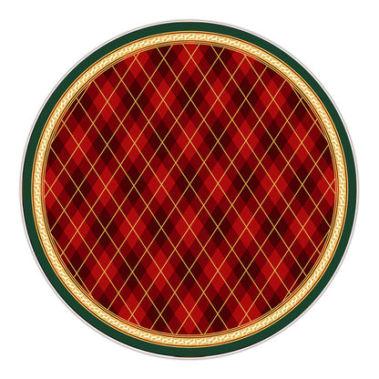 A round carpet floor mat