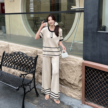 A women's knitted suit