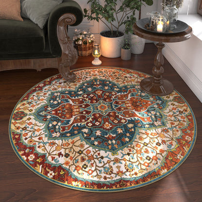 A round carpet