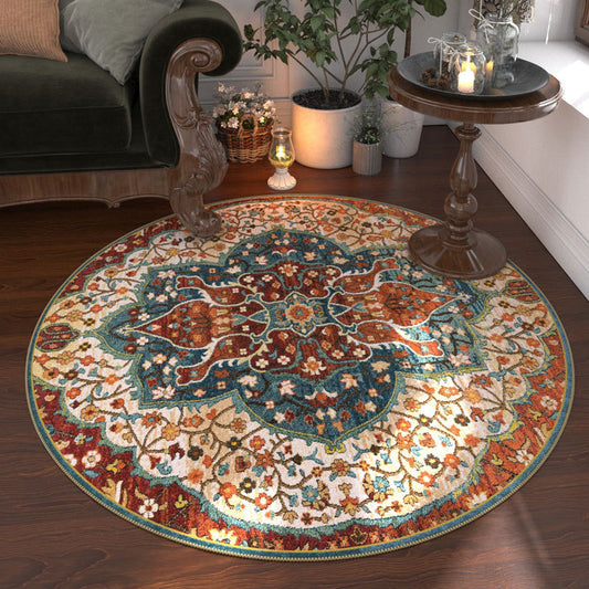 A round carpet