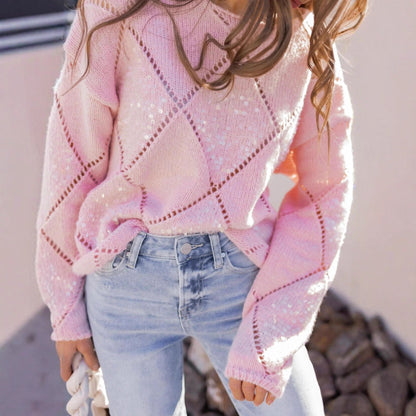 A sequined sweater