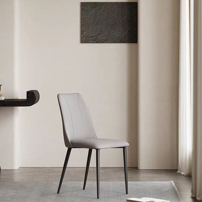 A metal leather chair seat