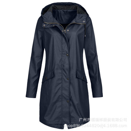 A hooded jacket