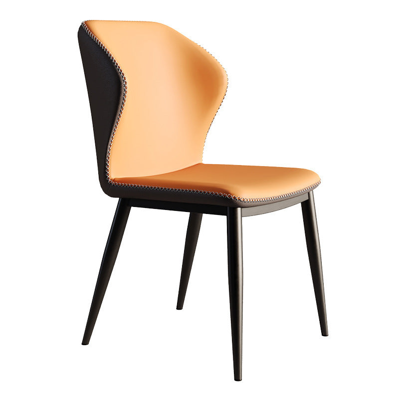 A leather chair backrest chair