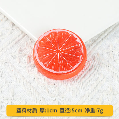 A Fake fruit slice Lemon slice Watermelon slice Fake cherry decoration photo Fruit props High imitation fruit slice model