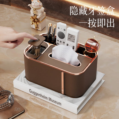 A desktop tissue box storage ornament