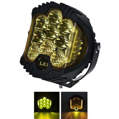 A car led light 5/7/9 inch 90w three-sided luminous work light tank 300 off-road vehicle modified external spotlight