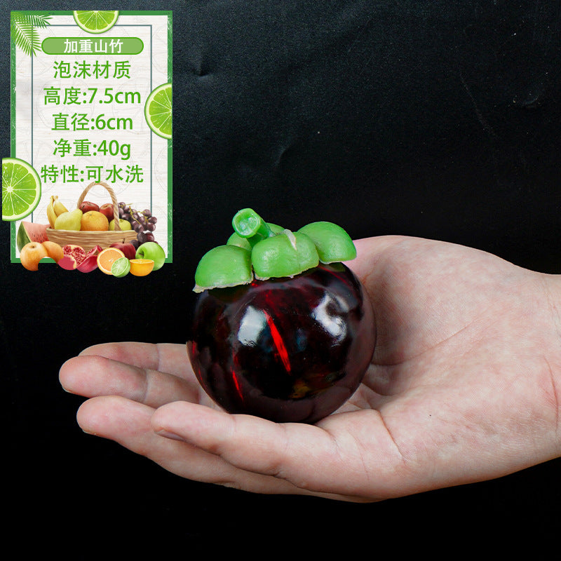 A simulation weighted fruit ornaments window display layout home decoration photography props fruit sakya fruit star fruit